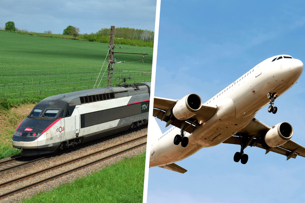 Avion contre train