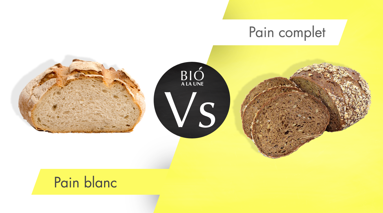 Pain blanc contre pain complet
