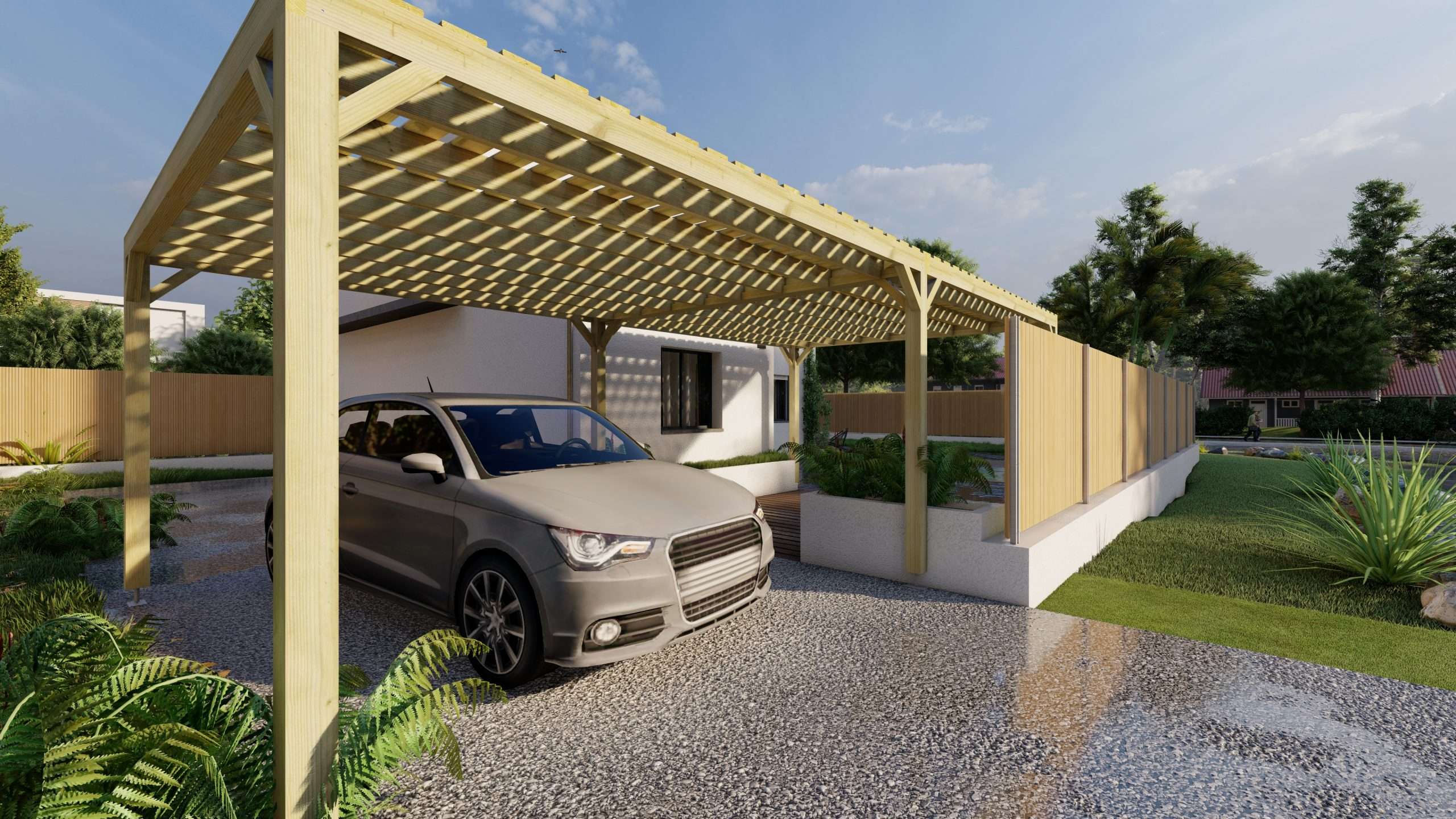 Peinture ou bois naturel : quelle pergola choisir