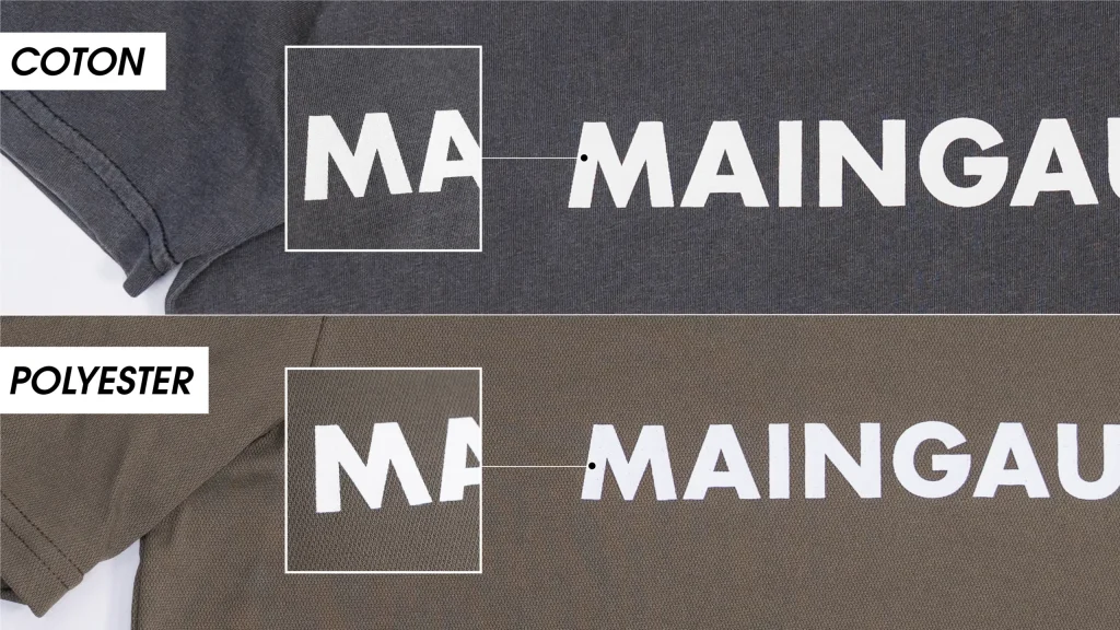 T-shirt coton ou polyester