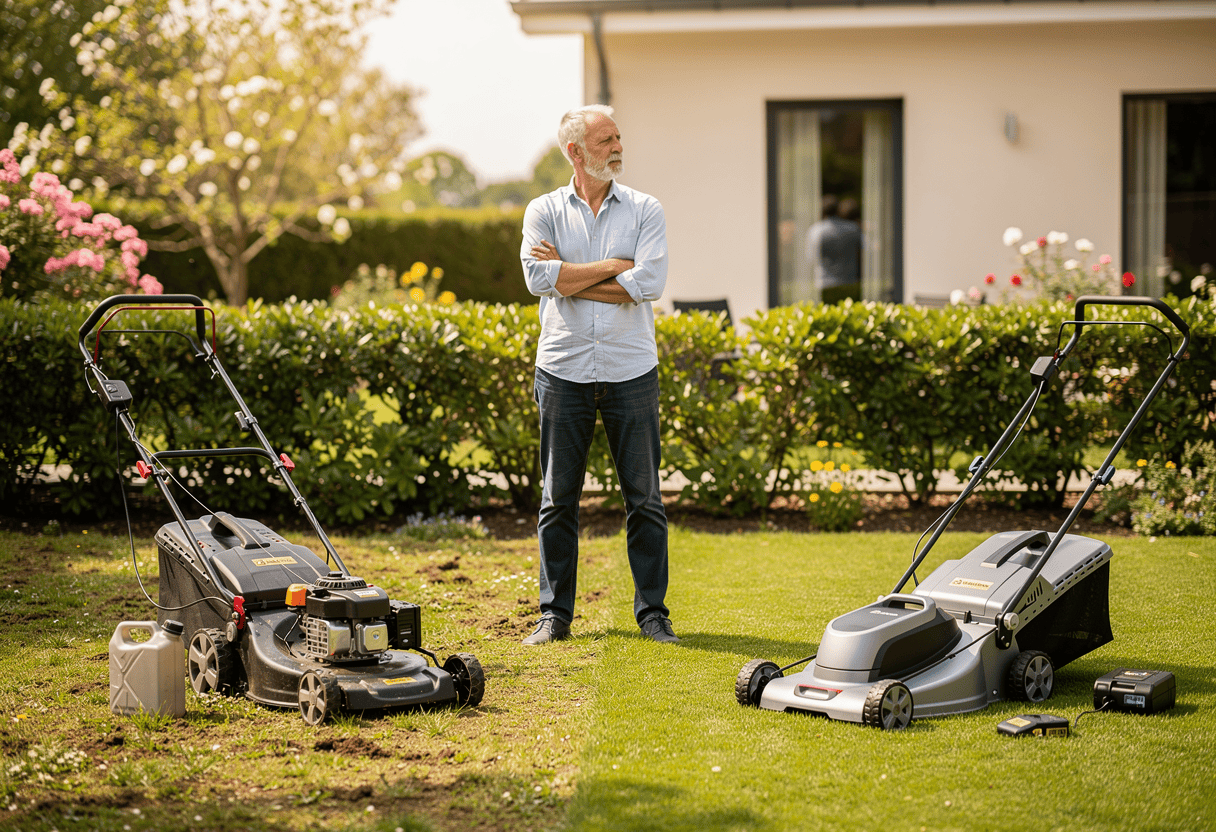 Tondeuse électrique vs thermique
