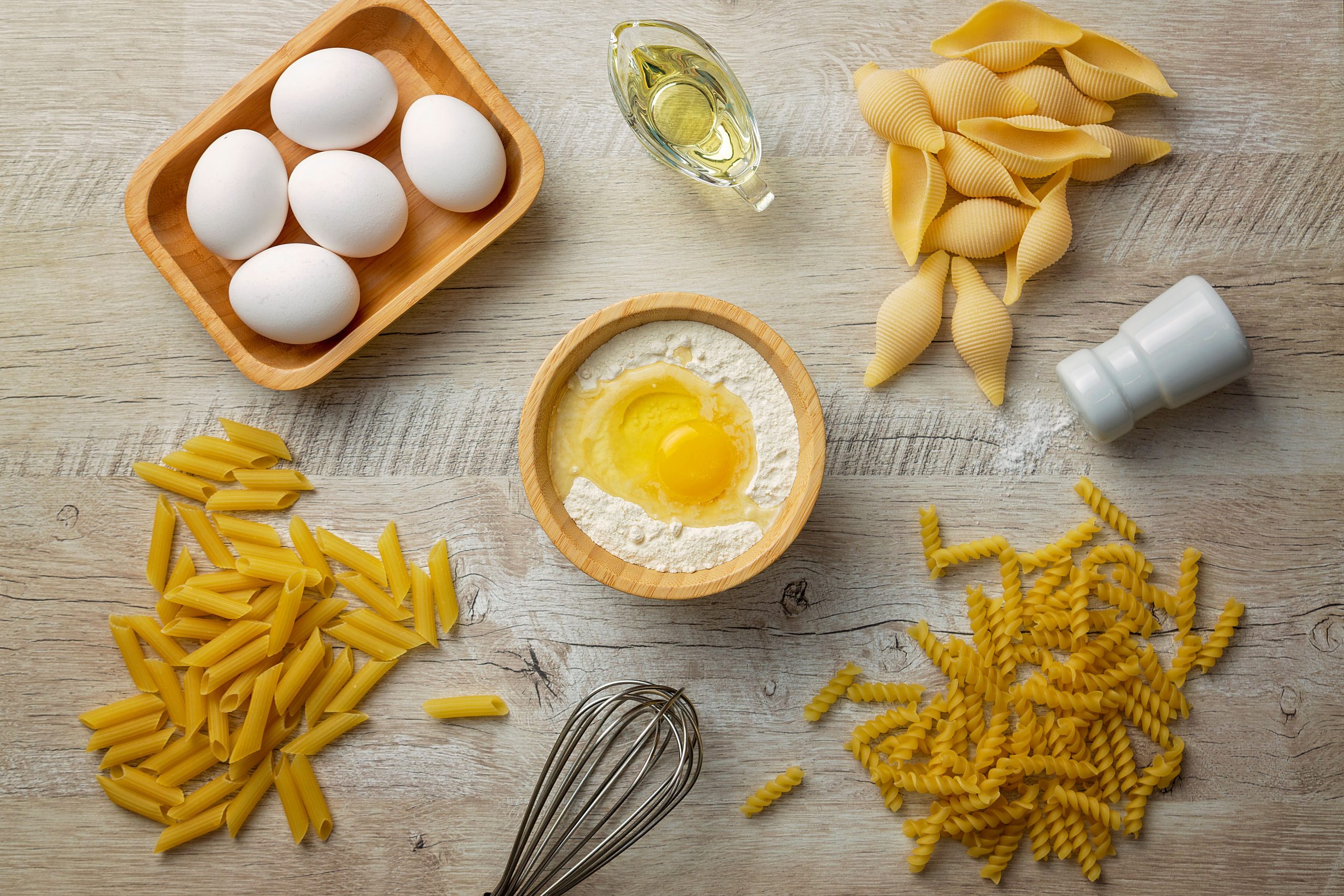 Pâtes aux oeufs ou pâtes sans oeufs