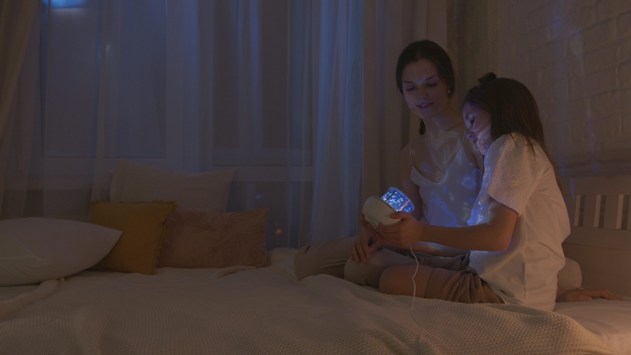 Veilleuse classique ou veilleuse projecteur